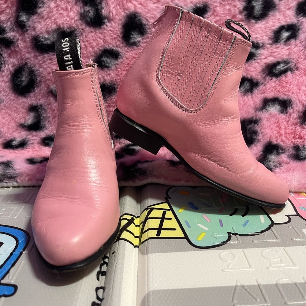 Alamos Mexican Pink Toddler Boots